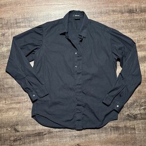 Versace Men's Black Casual Button Down Shirt